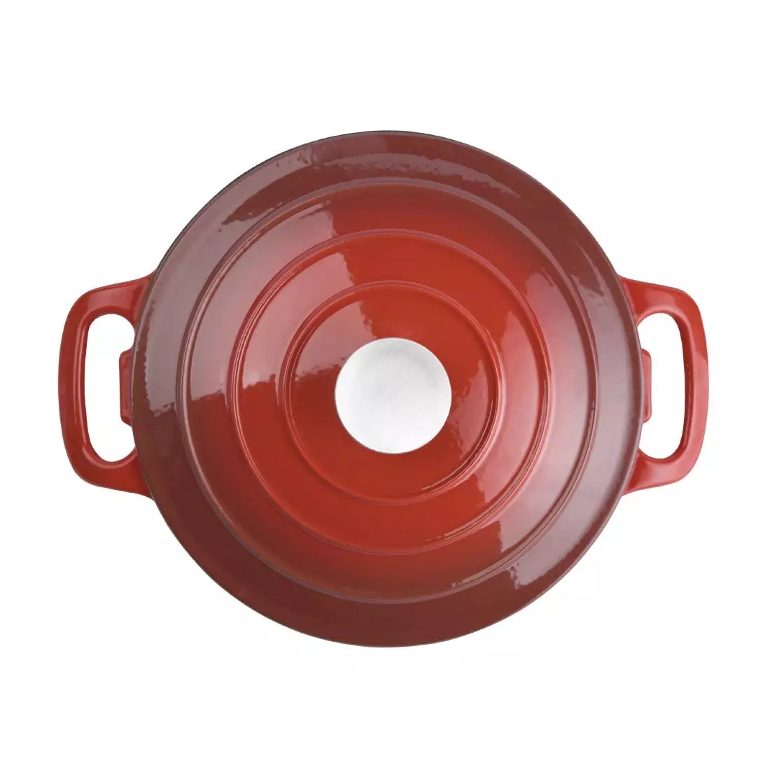 Een Vogue ronde inductie braadpan rood 3,2L koop je bij ShopXPress