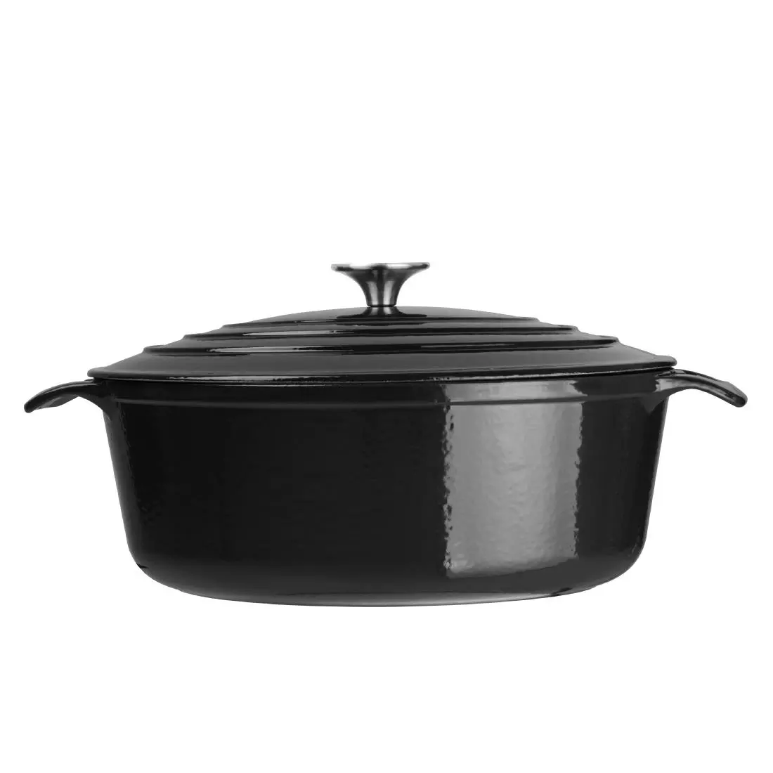 Een Vogue ovale inductie braadpan zwart 5L koop je bij ShopXPress