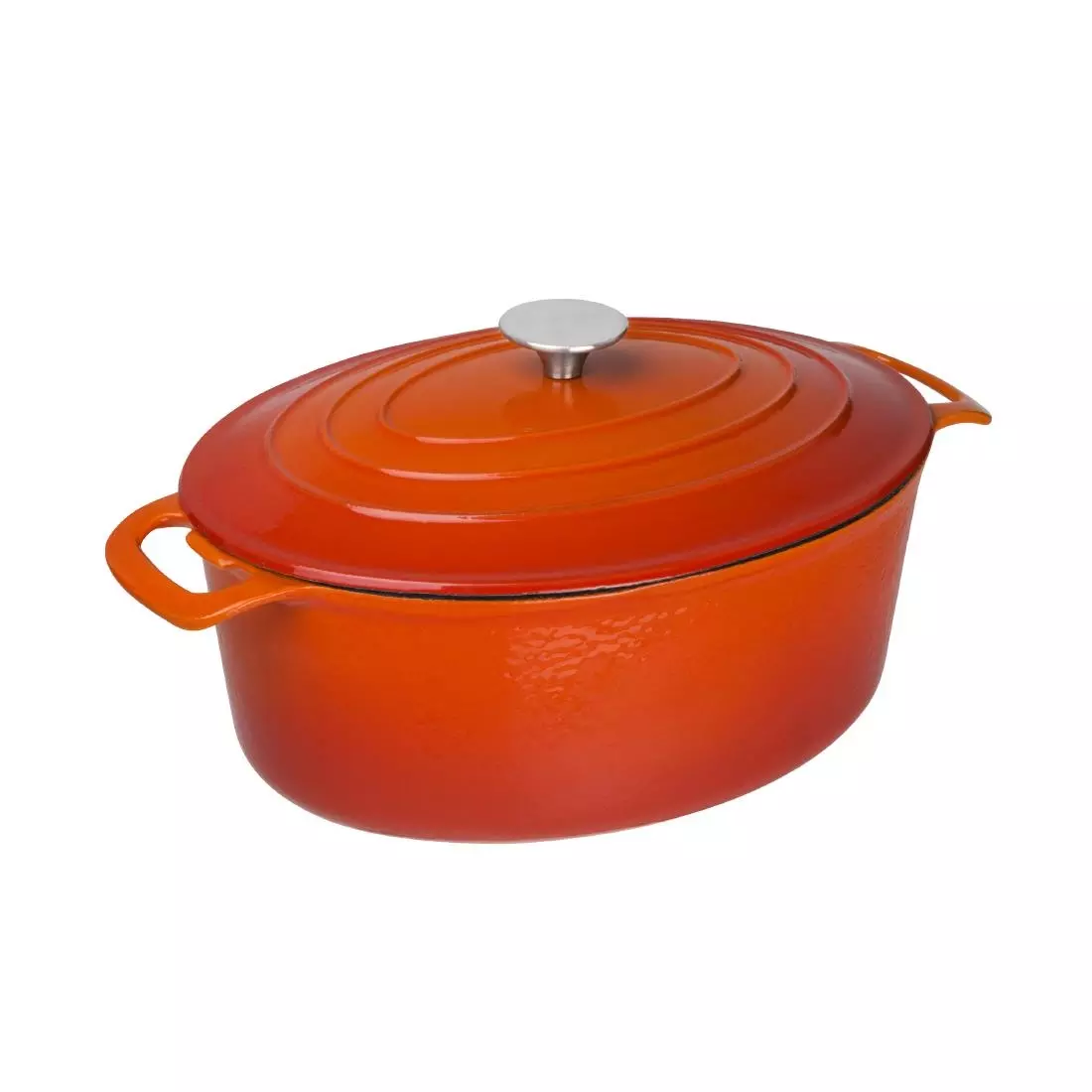 Een Vogue ovale inductie braadpan oranje 6L koop je bij ShopXPress