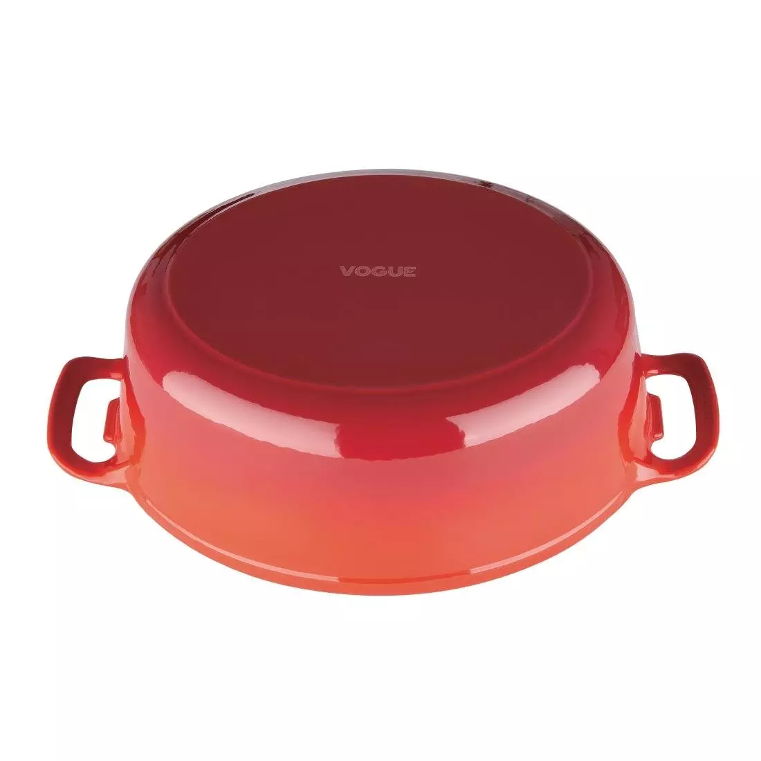 Een Vogue ovale inductie braadpan rood 5L koop je bij ShopXPress