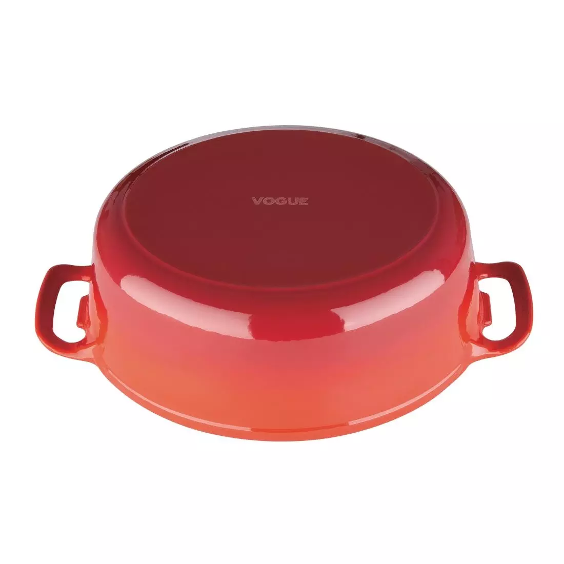 Een Vogue ovale inductie braadpan rood 6L koop je bij ShopXPress