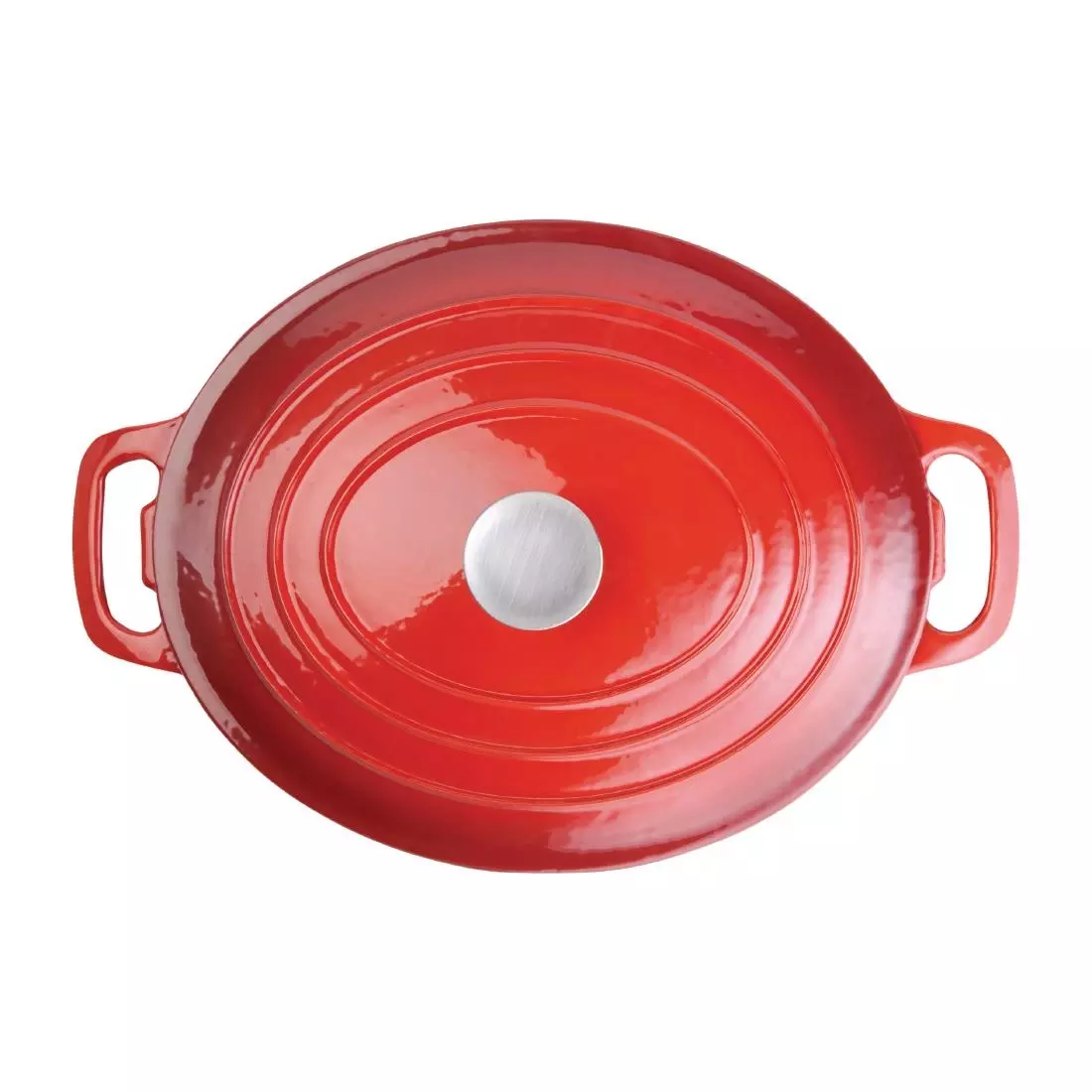 Een Vogue ovale inductie braadpan rood 6L koop je bij ShopXPress