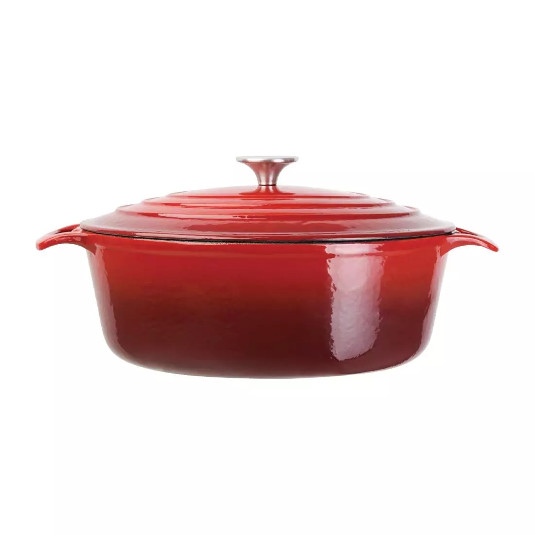 Een Vogue ovale inductie braadpan rood 6L koop je bij ShopXPress