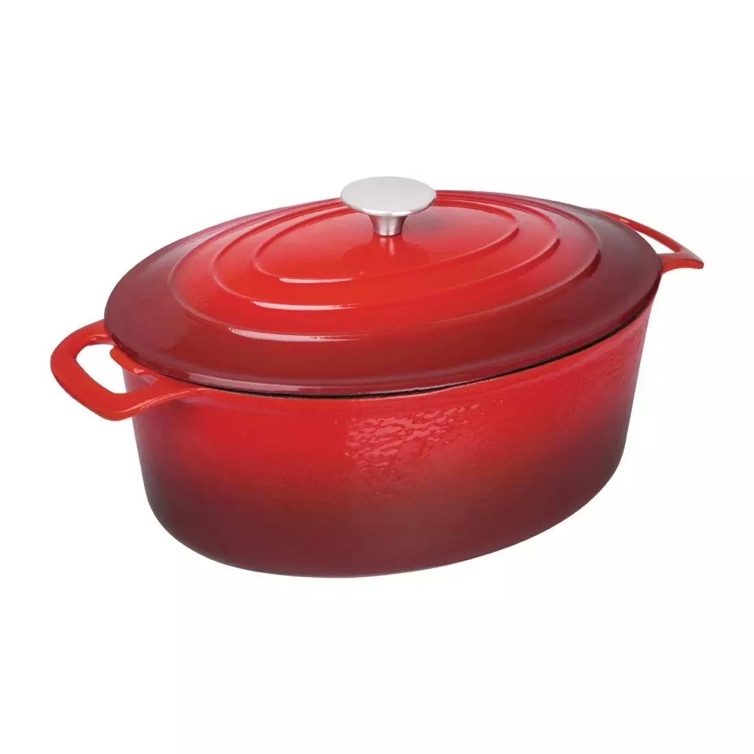 Een Vogue ovale inductie braadpan rood 6L koop je bij ShopXPress