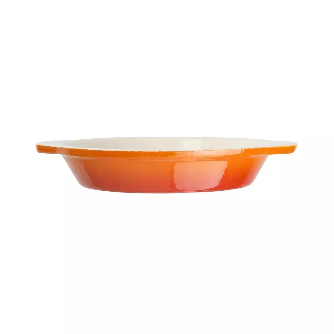 Een Vogue ronde gietijzeren gratineerschaal oranje 0,4L koop je bij ShopXPress