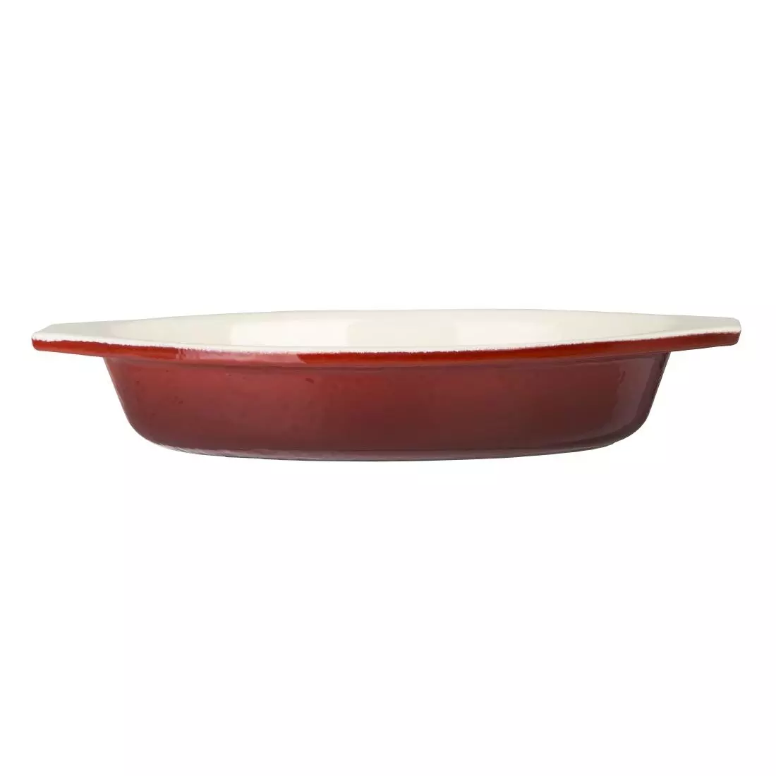 Een Vogue ovale gietijzeren gratineerschaal rood 0,65L koop je bij ShopXPress