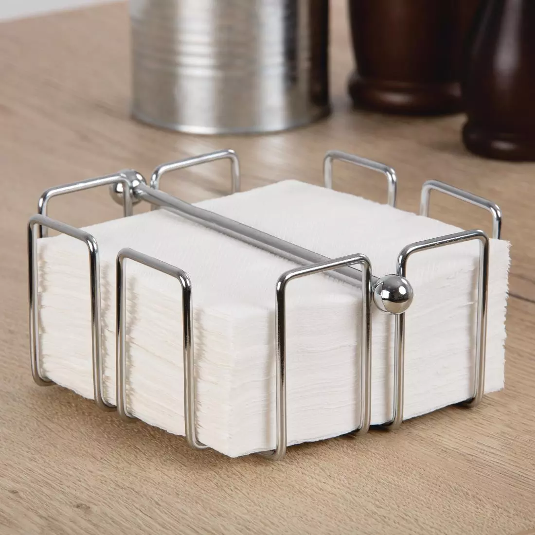 Een Olympia cocktail servettenhouder 14x14x6,5cm koop je bij ShopXPress