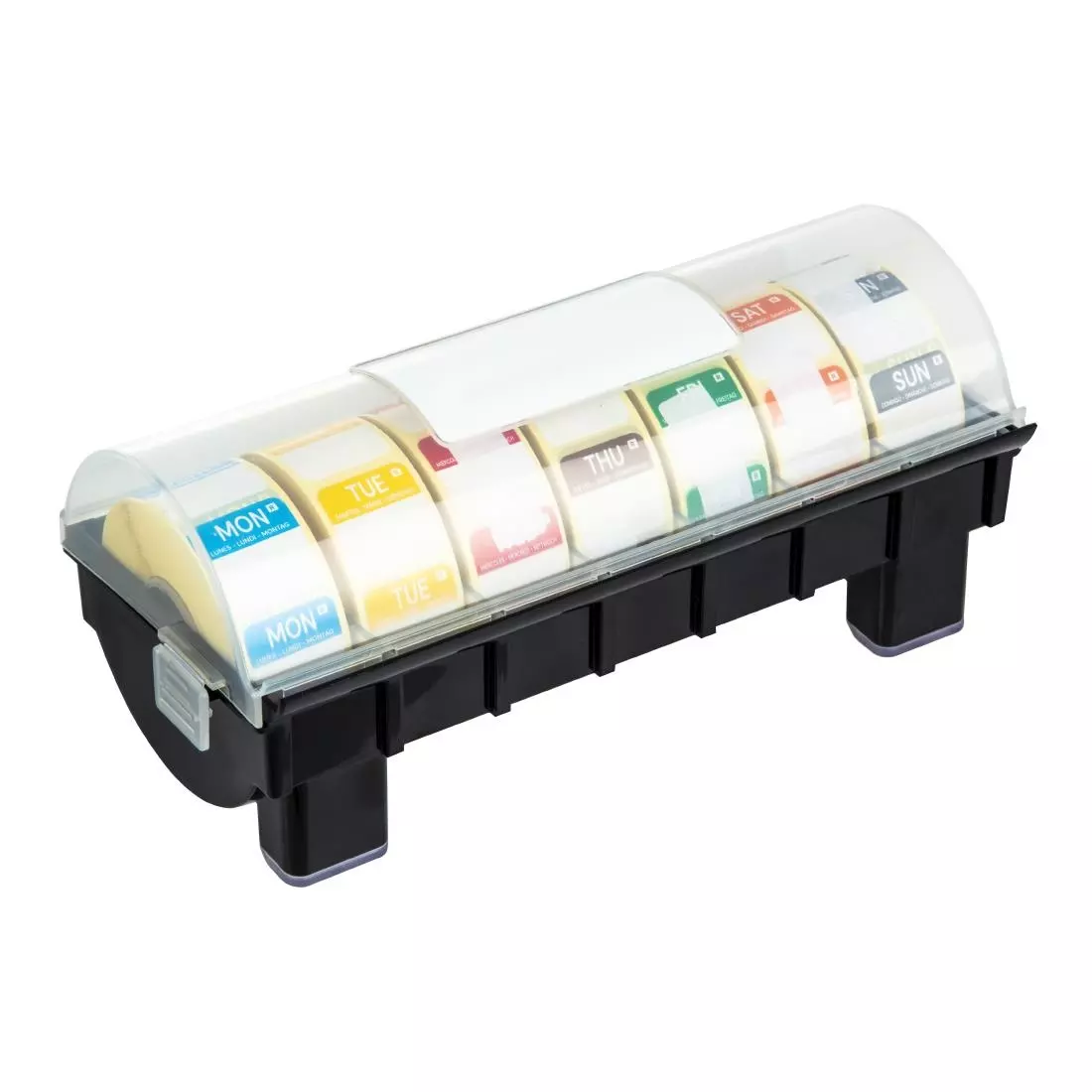 Een Hygiplas 2,5cm dispenser inclusief 7 rollen voedseletiketten daglabels koop je bij ShopXPress