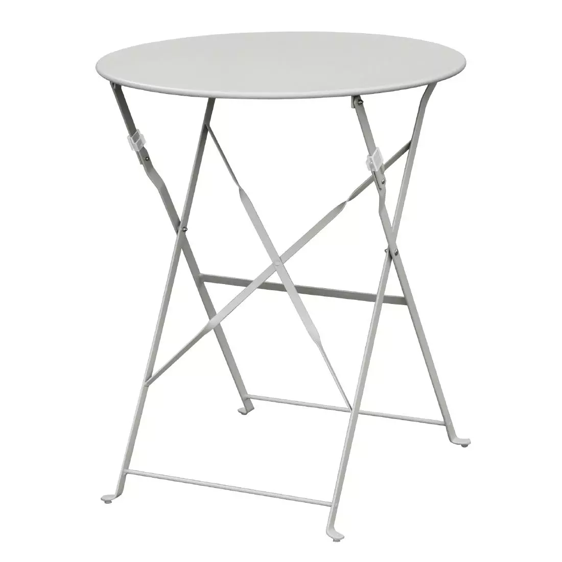 Een Bolero ronde stalen opklapbare tafel grijs 59,5cm koop je bij ShopXPress