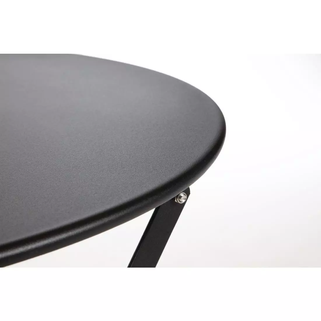 Een Bolero ronde stalen opklapbare tafel zwart 59,5cm koop je bij ShopXPress