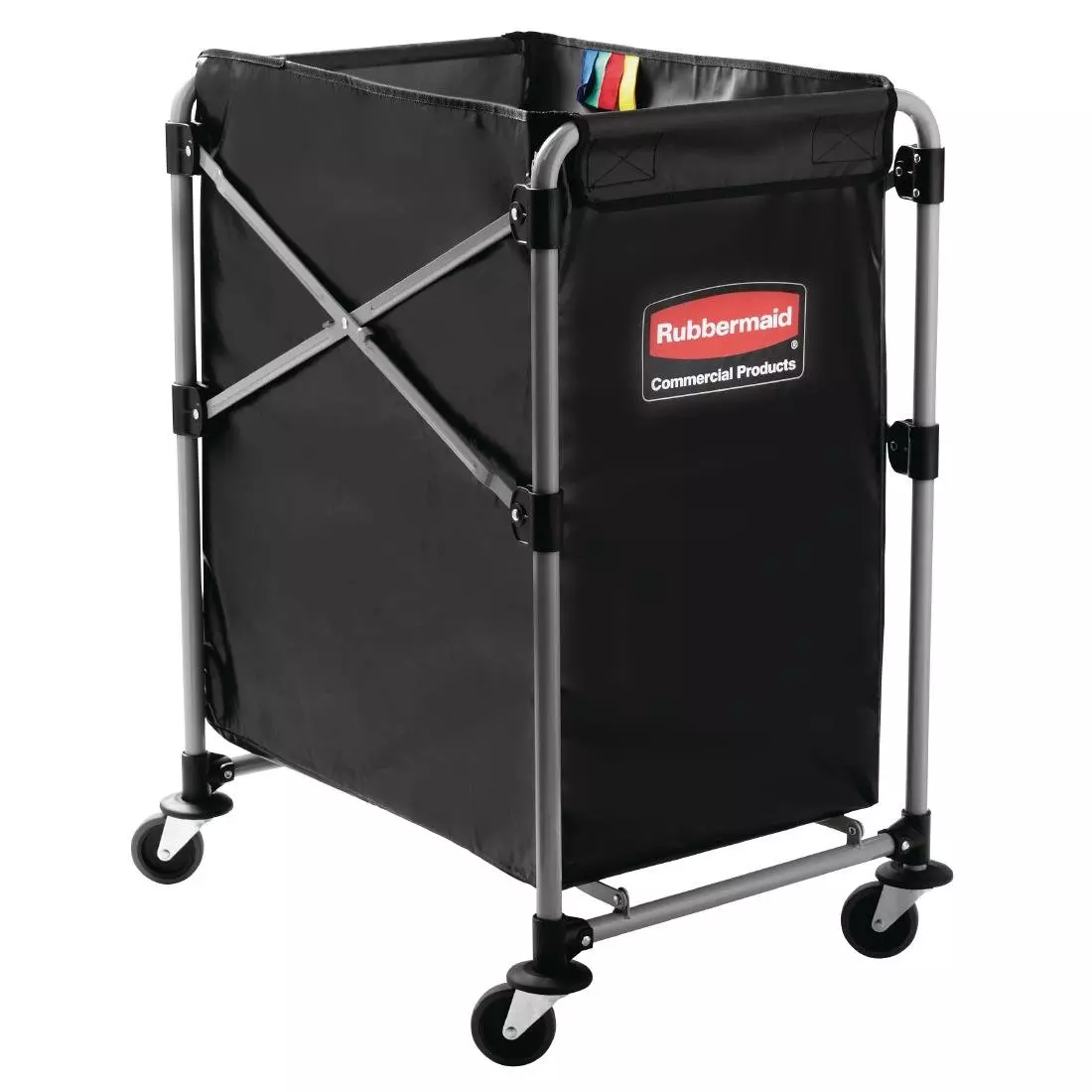 Een Rubbermaid X-frame huishoudwagen 150 liter koop je bij ShopXPress