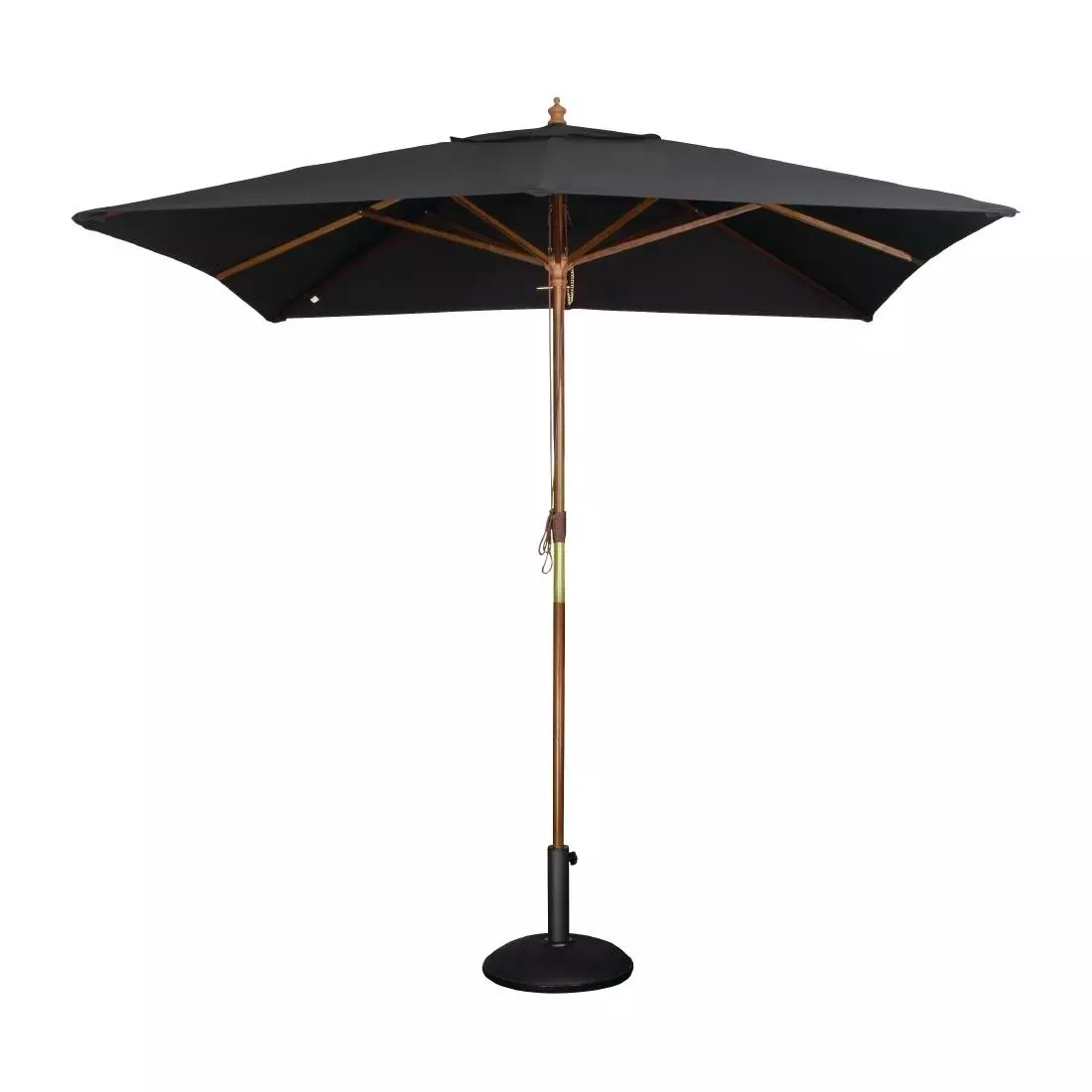 Een Bolero vierkante zwarte parasol 2,5 meter koop je bij ShopXPress