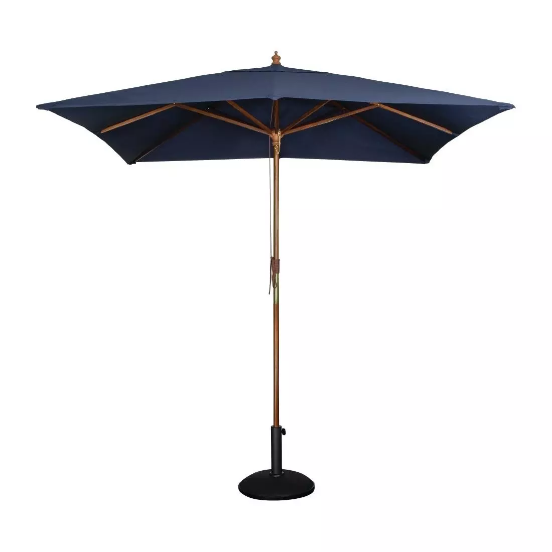 Een Bolero vierkante donkerblauwe parasol 2,5 meter koop je bij ShopXPress