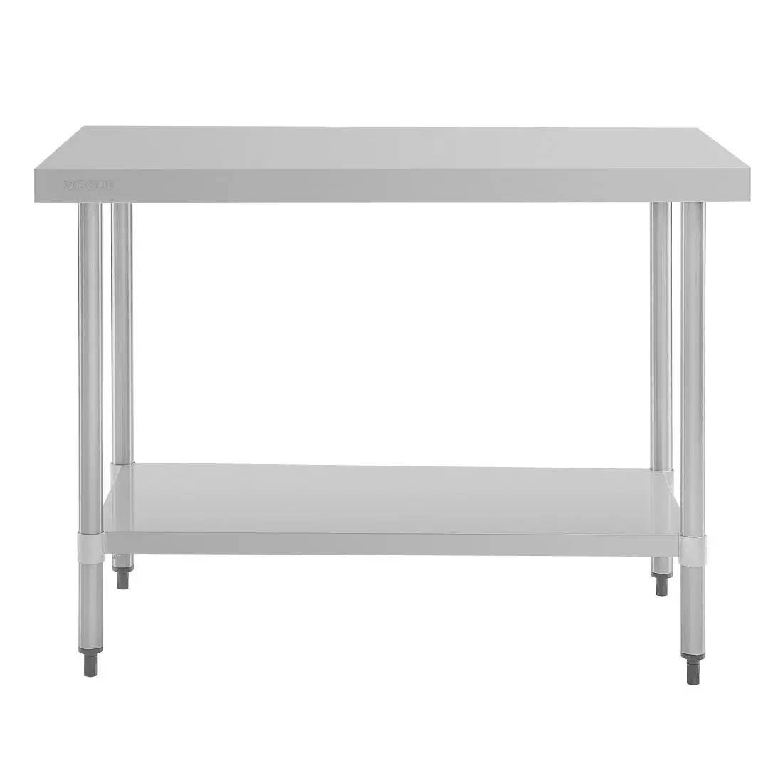 Een Vogue RVS werktafel zonder achteropstand 90x120x70cm koop je bij ShopXPress