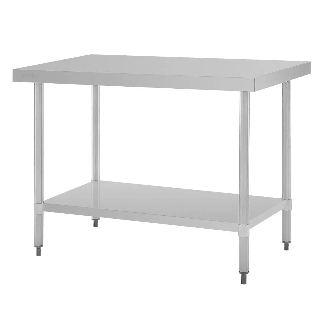 Een Vogue RVS werktafel zonder achteropstand 90x120x70cm koop je bij ShopXPress