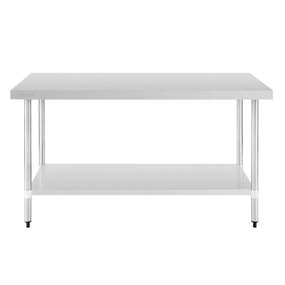 Een Vogue RVS werktafel zonder achteropstand 90x150x70cm koop je bij ShopXPress