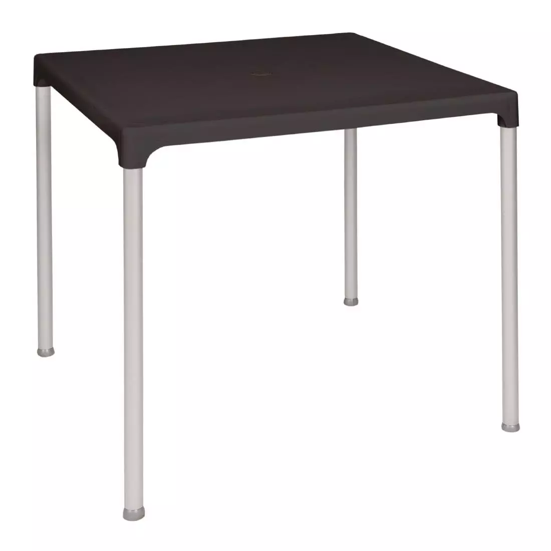 Een Bolero vierkante horeca tafel met aluminium poten zwart 75cm koop je bij ShopXPress