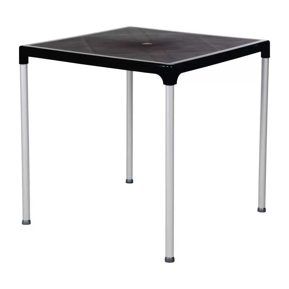 Een Bolero vierkante horeca tafel met aluminium poten zwart 75cm koop je bij ShopXPress