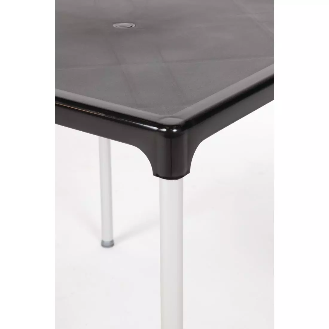 Een Bolero vierkante horeca tafel met aluminium poten zwart 75cm koop je bij ShopXPress