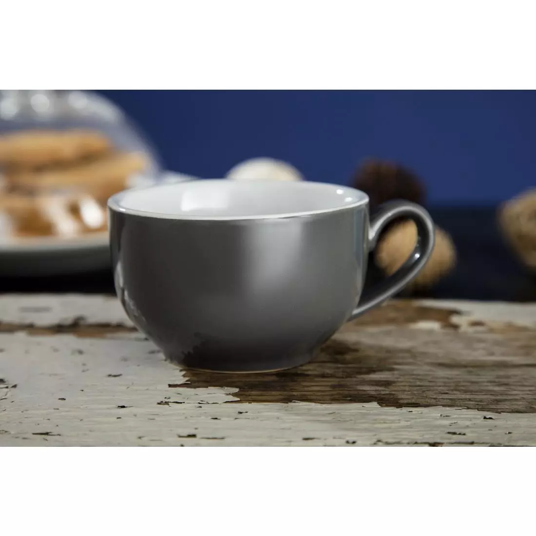 Een Olympia Café koffiekoppen grijs 23cl (12 stuks) koop je bij ShopXPress