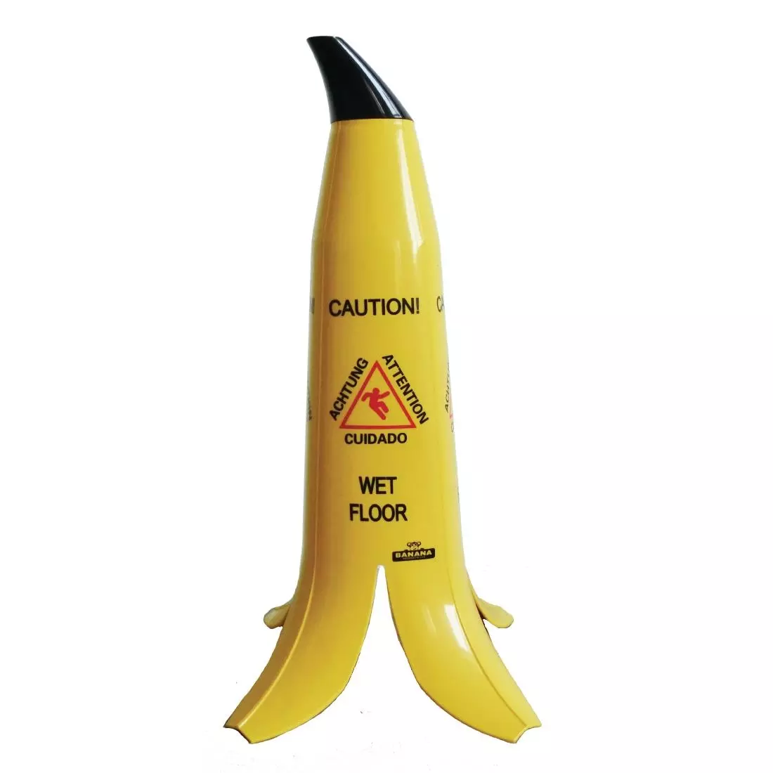Een Bananenschil waarschuwingsbord "Caution wet floor" koop je bij ShopXPress