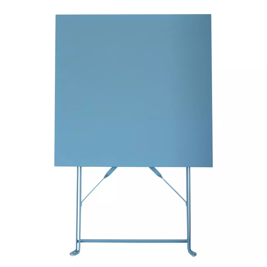 Een Bolero vierkante opklapbare stalen tafel turquoise 60cm koop je bij ShopXPress