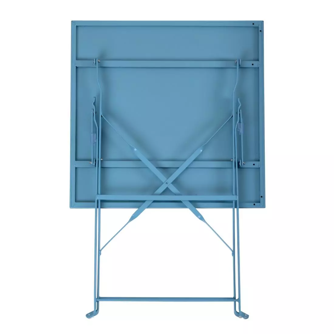 Een Bolero vierkante opklapbare stalen tafel turquoise 60cm koop je bij ShopXPress