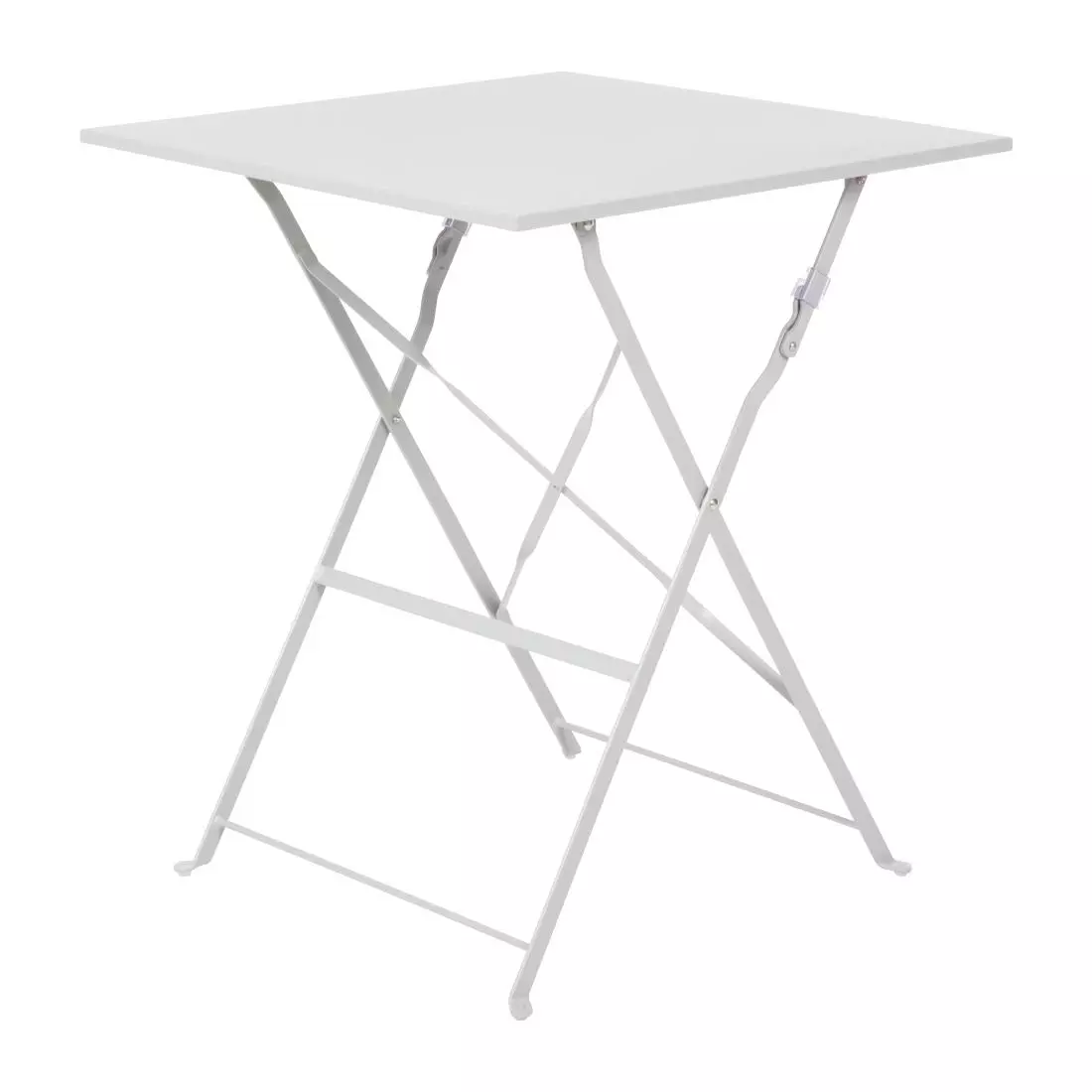 Een Bolero vierkante opklapbare stalen tafel grijs 60cm koop je bij ShopXPress