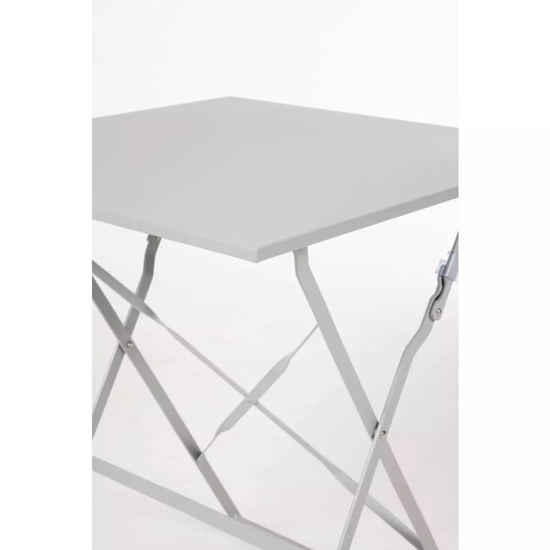 Een Bolero vierkante opklapbare stalen tafel grijs 60cm koop je bij ShopXPress