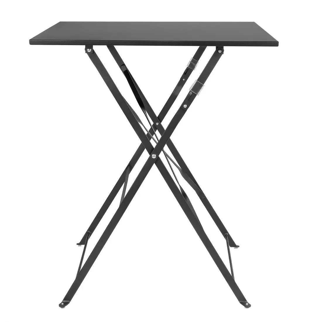 Een Bolero vierkante stalen klaptafel zwart 60cm koop je bij ShopXPress