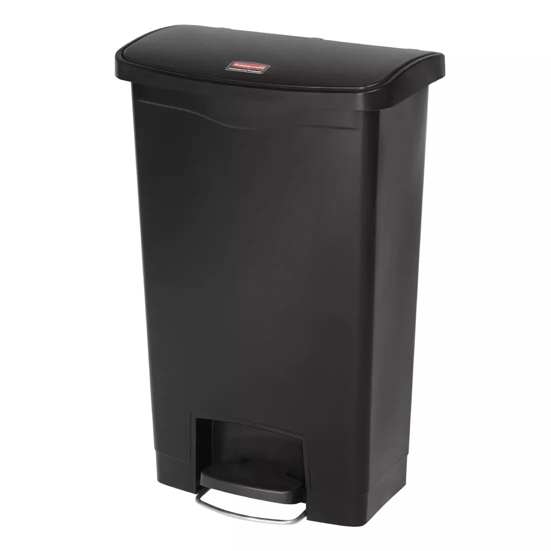 Een Rubbermaid Slim Jim Front Step pedaalemmer 50L zwart koop je bij ShopXPress