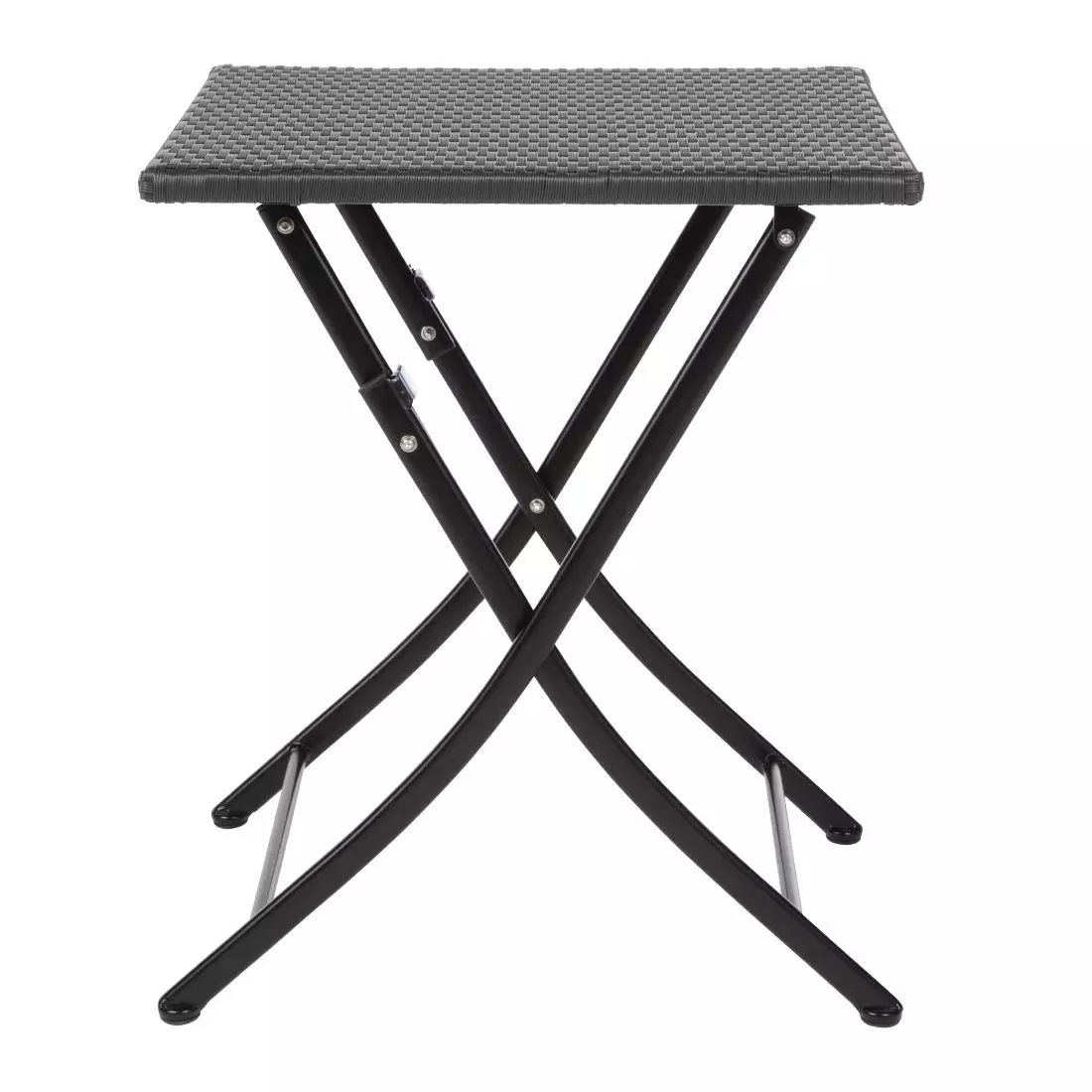 Een Bolero vierkante polyrotan klaptafel zwart 60cm koop je bij ShopXPress