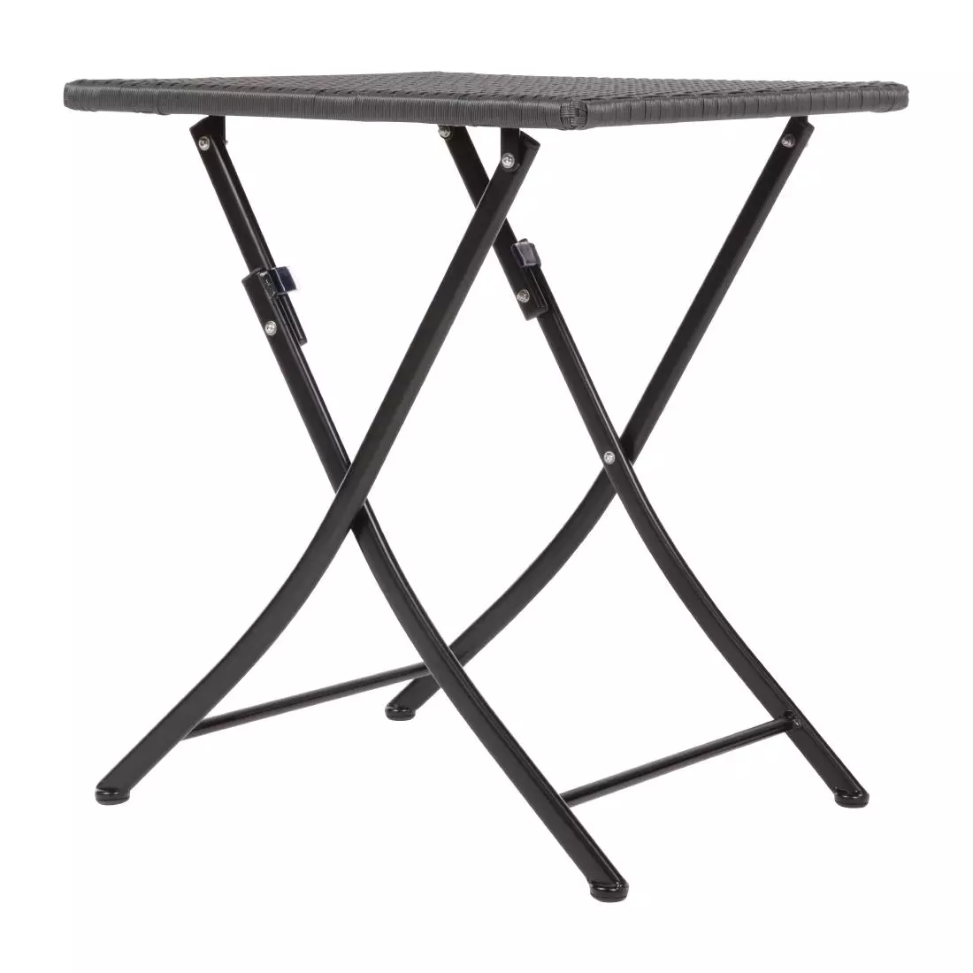 Een Bolero vierkante polyrotan klaptafel zwart 60cm koop je bij ShopXPress