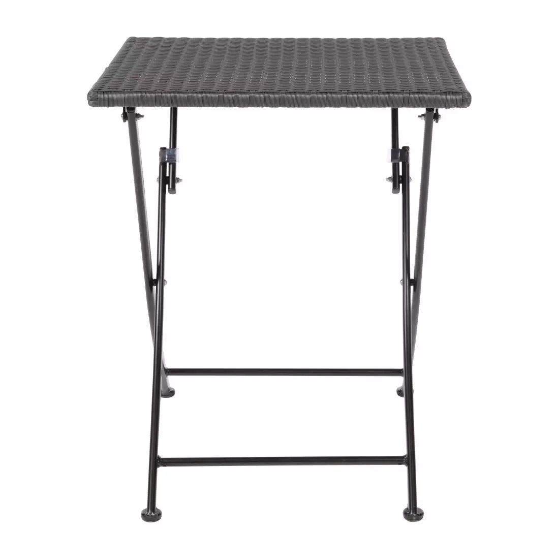 Een Bolero vierkante polyrotan klaptafel zwart 60cm koop je bij ShopXPress