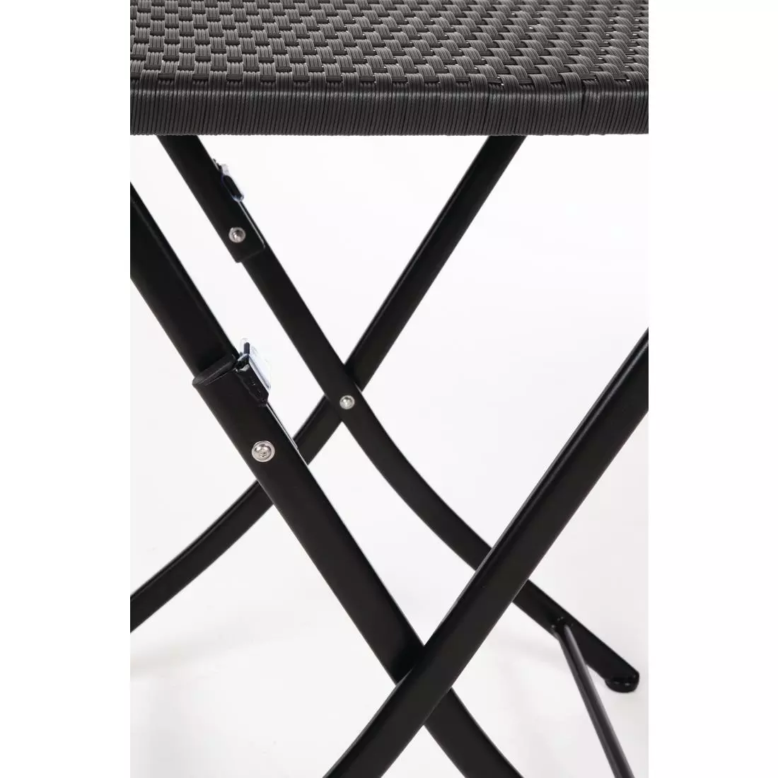 Een Bolero vierkante polyrotan klaptafel zwart 60cm koop je bij ShopXPress