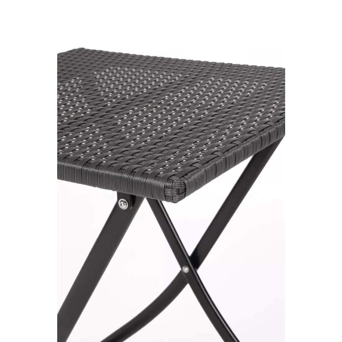 Een Bolero vierkante polyrotan klaptafel zwart 60cm koop je bij ShopXPress