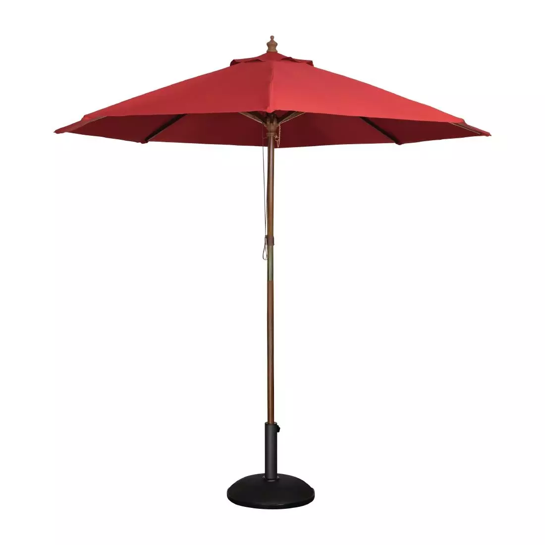 Een Bolero ronde rode parasol 3 meter koop je bij ShopXPress