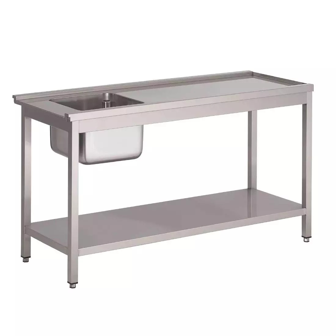 Een Gastro M voorspoeltafel voor doorschuifvaatwasser HT50 120x59x85cm koop je bij ShopXPress