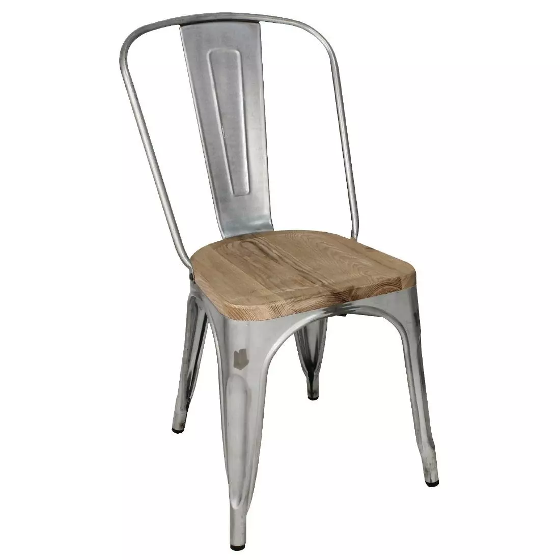 Een Bolero Bistro gegalvaniseerd stalen stoelen met houten zitting (4 stuks) koop je bij ShopXPress