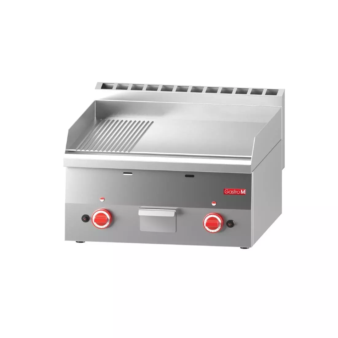 Een Gastro M 600 gas bakplaat 60/60 FTRG 2/3 glad 1/3 geribbeld koop je bij ShopXPress