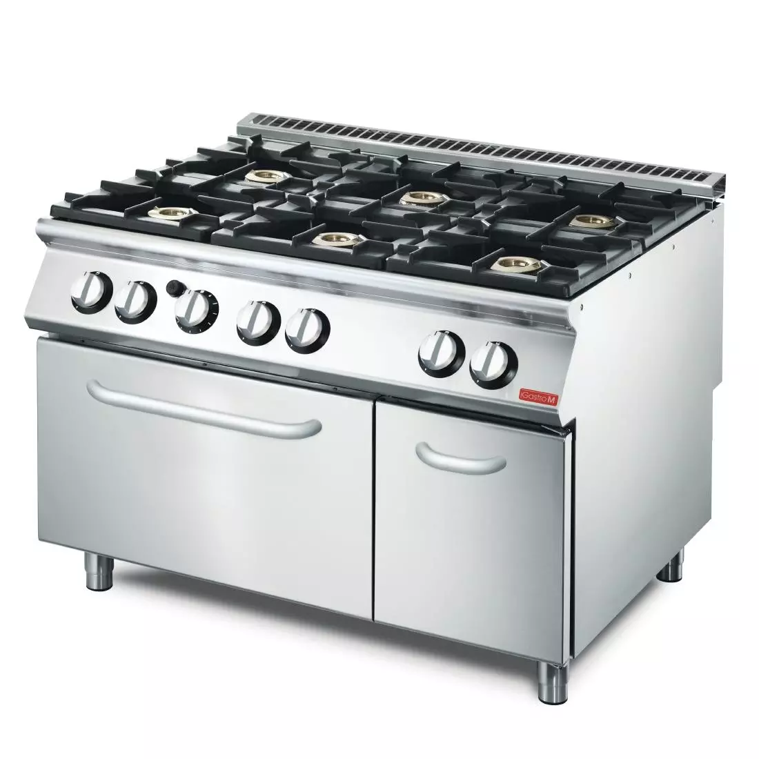 Een Gastro M 700 plus 6-pits gasfornuis met gasoven GM70/120CFG koop je bij ShopXPress