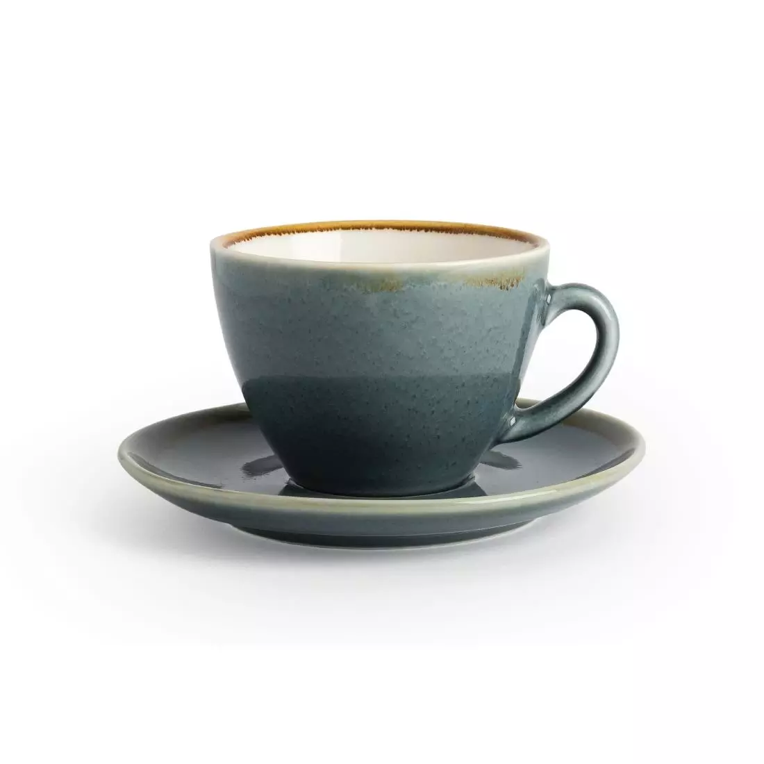 Een Olympia Kiln cappuccinoschotels blauw 14cm (6 stuks) koop je bij ShopXPress