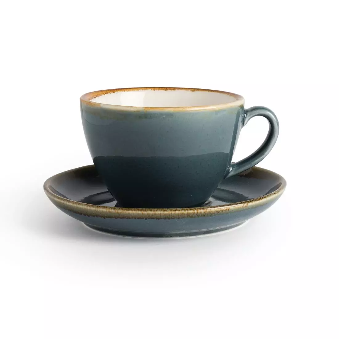 Een Olympia Kiln cappuccinoschotels blauw 16cm (6 stuks) koop je bij ShopXPress