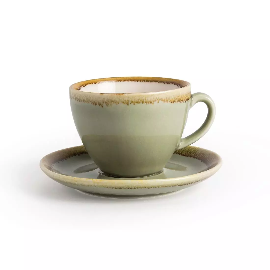 Een Olympia Kiln cappuccinokopjes mosgroen 23cl (6 stuks) koop je bij ShopXPress