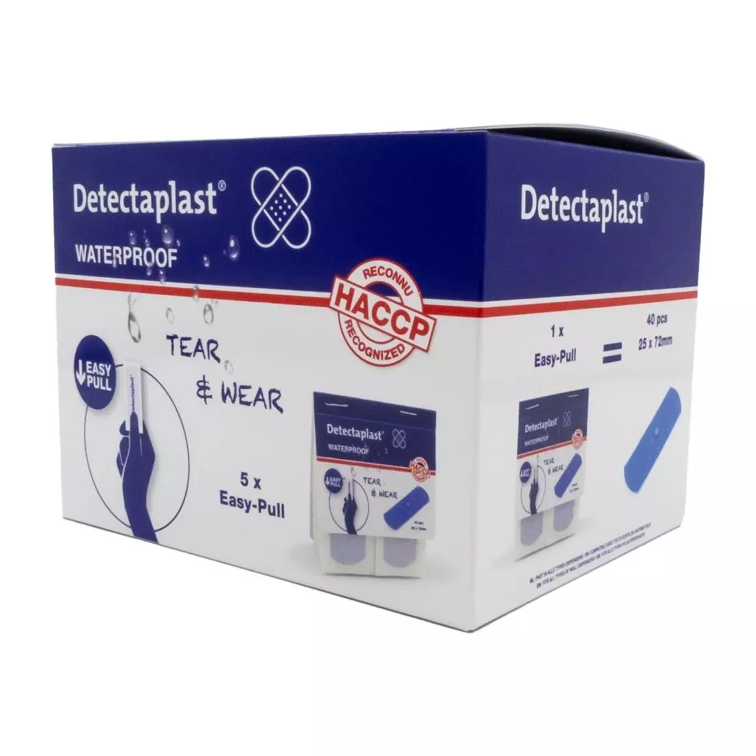 Een Detectaplast waterdichte pleister 25x72mm - 100 st koop je bij ShopXPress