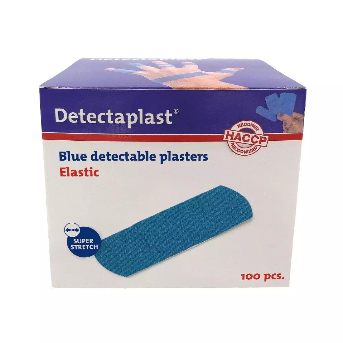 Een Detectaplast elastische pleister 25x72mm - 100 st koop je bij ShopXPress