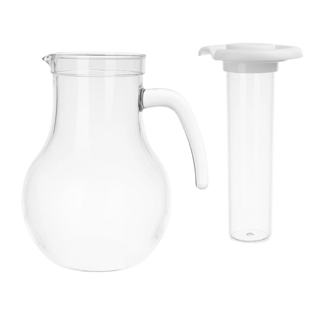 Een Olympia kristallon karaf met koelbuis polycarbonaat eenvoudig 1600ml koop je bij ShopXPress