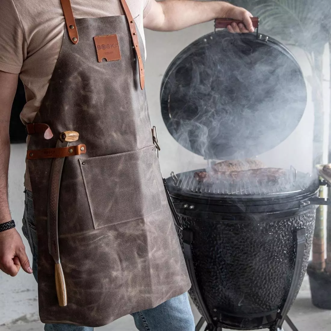 Een Boska Mr. Smith Culinaire Schort Grijs koop je bij ShopXPress