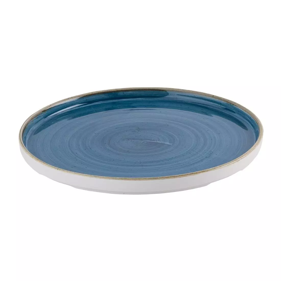 Een Churchill Stonecast Java Blue bord met opstaande rand 25.9 cm pak van 6 koop je bij ShopXPress