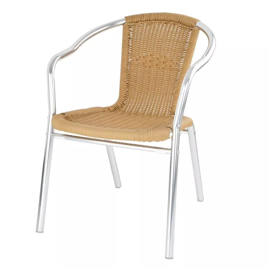 Een Bolero natuurlijke rotan stoelen met aluminium frame (set van 4) koop je bij ShopXPress